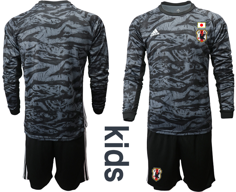 Youth 2020-2021 Season National team Japan goalkeeper Long sleeve black Soccer Jersey->japan jersey->Soccer Country Jersey